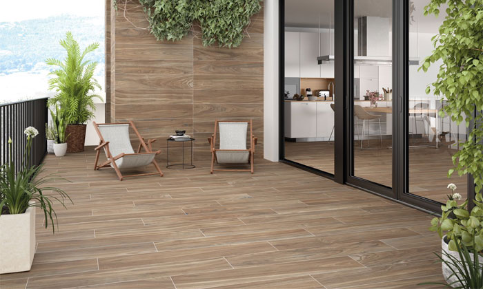 CARRELAGE IMITATION BOIS BENGALA WHITE IN & OUT - 150 X 30CM - GRES CERAME